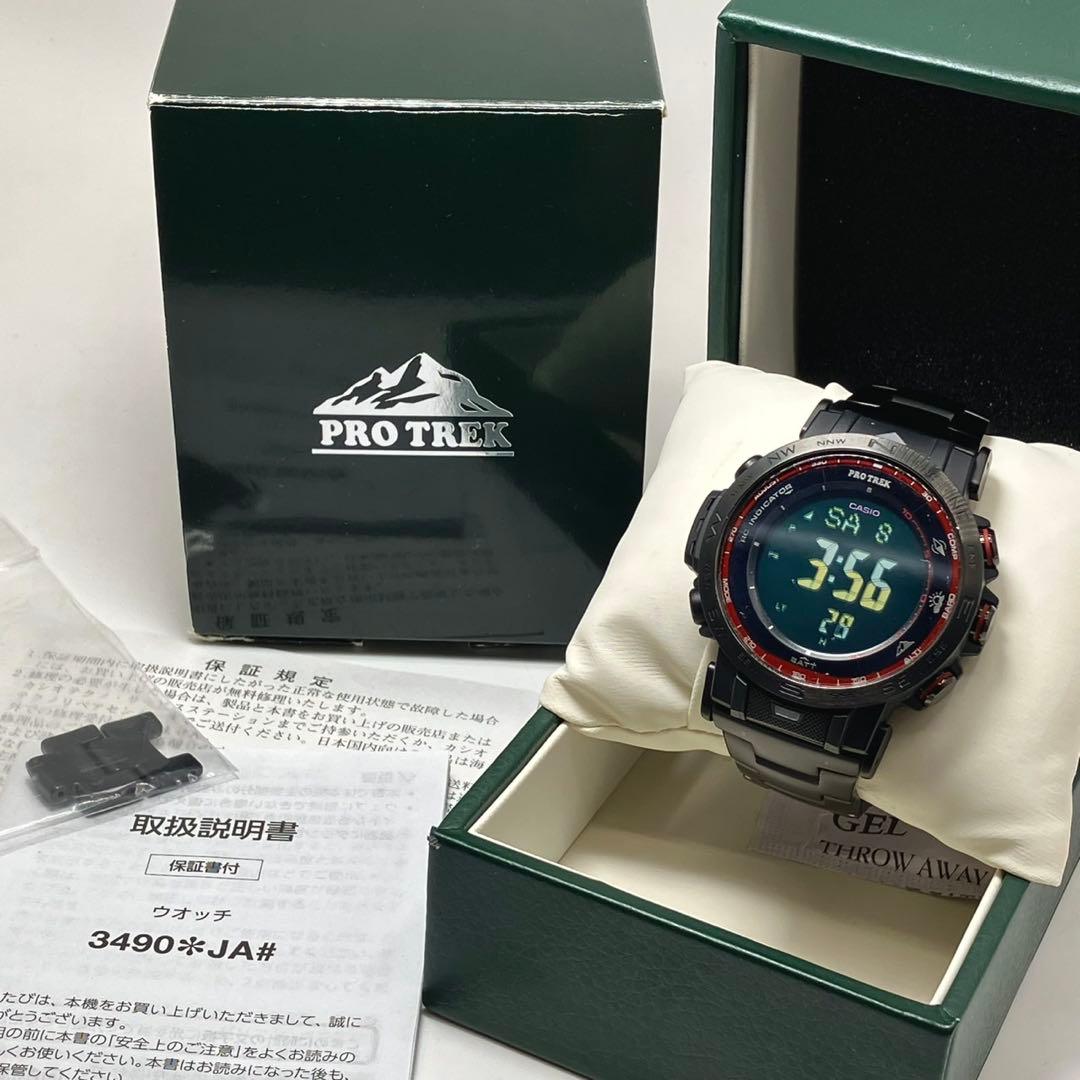 希少 稼働 カシオ プロトレック ファイヤーフォール PRW-30YT-1JP