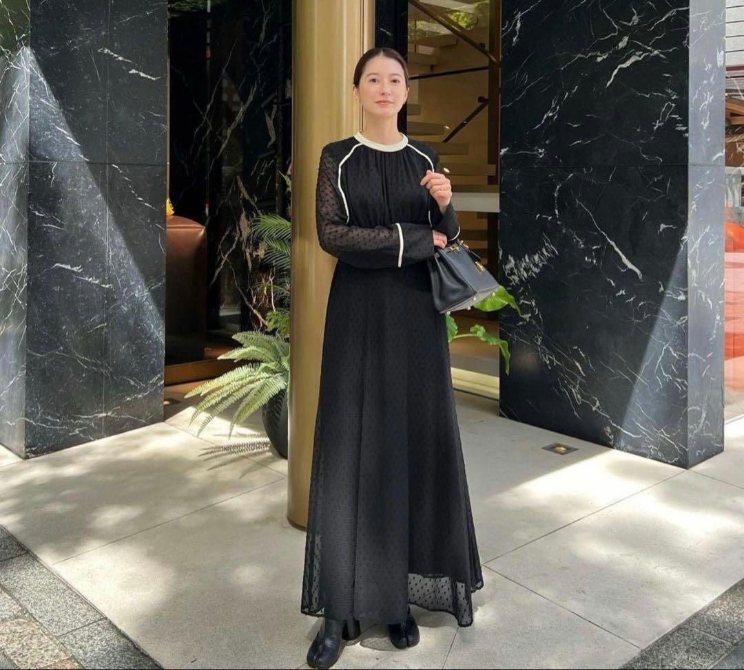 スーツ・フォーマル・ドレス CLANE DOT CUT JAQUARD ONE PIECE