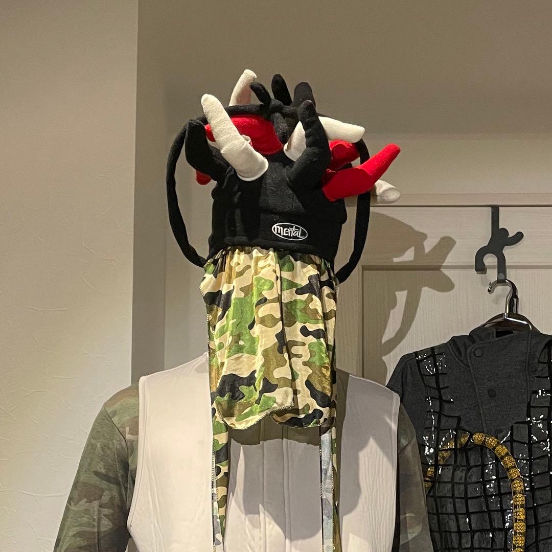 Mental headgear 角付きフリース帽子