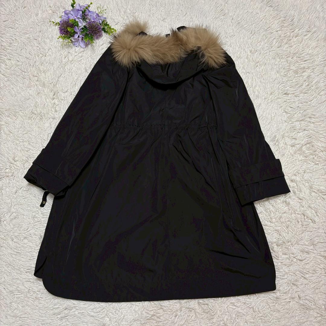 新品未使用　自由区 ファー ロングコート ライナー付　モッズコート　46