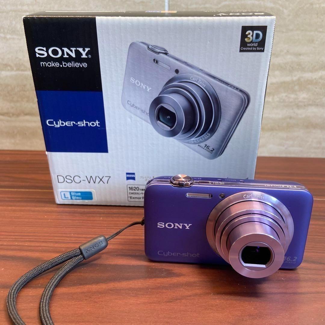 SONY Cyber−Shot DSC-WX7 ブルー デジカメ 3050