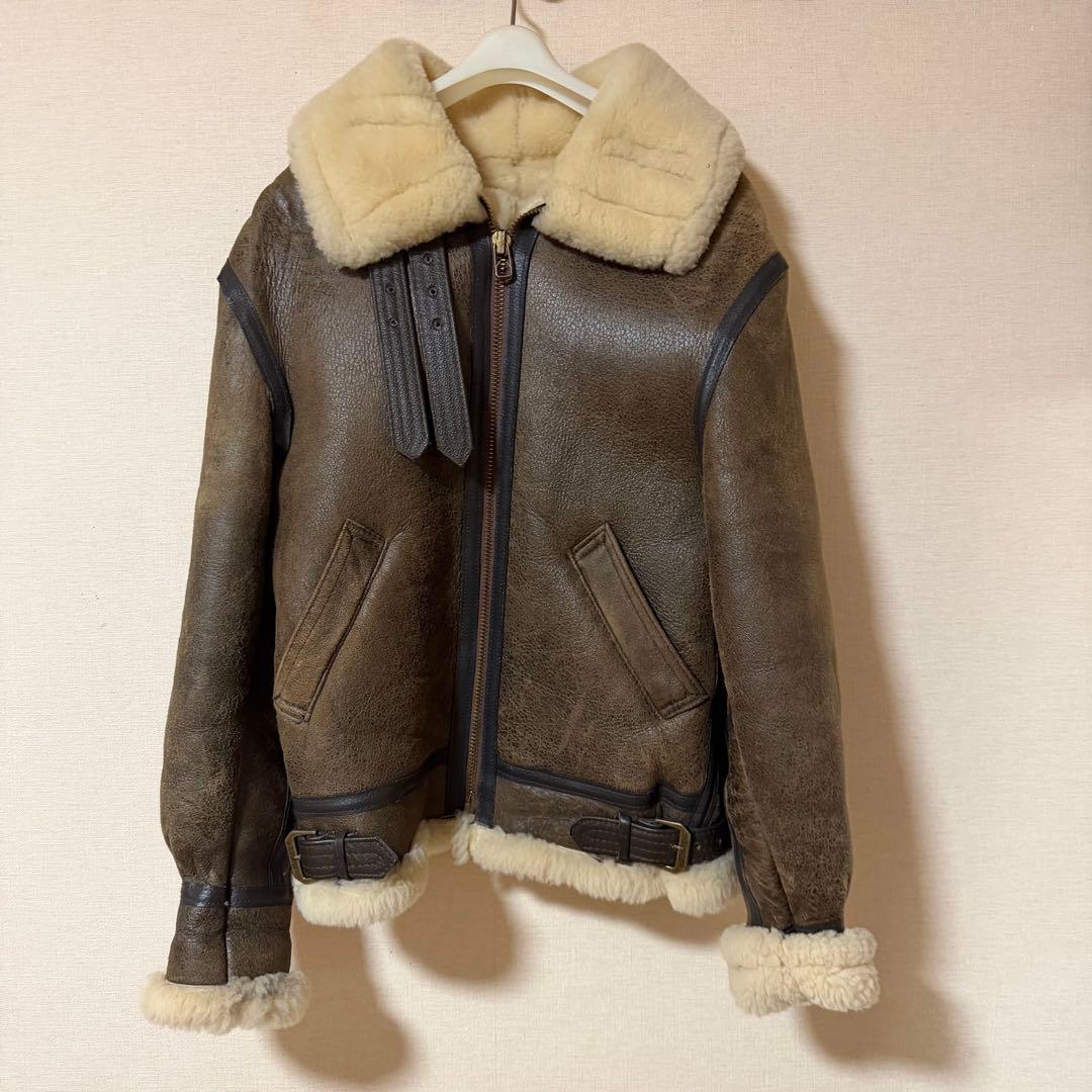 AVIREX B-3 レザー ファーコート