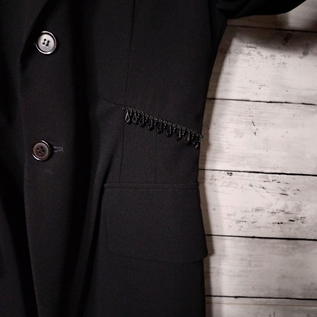 2012awワイズ ミドル丈装飾付きテーラードジャケット コート ヨウジヤマモト