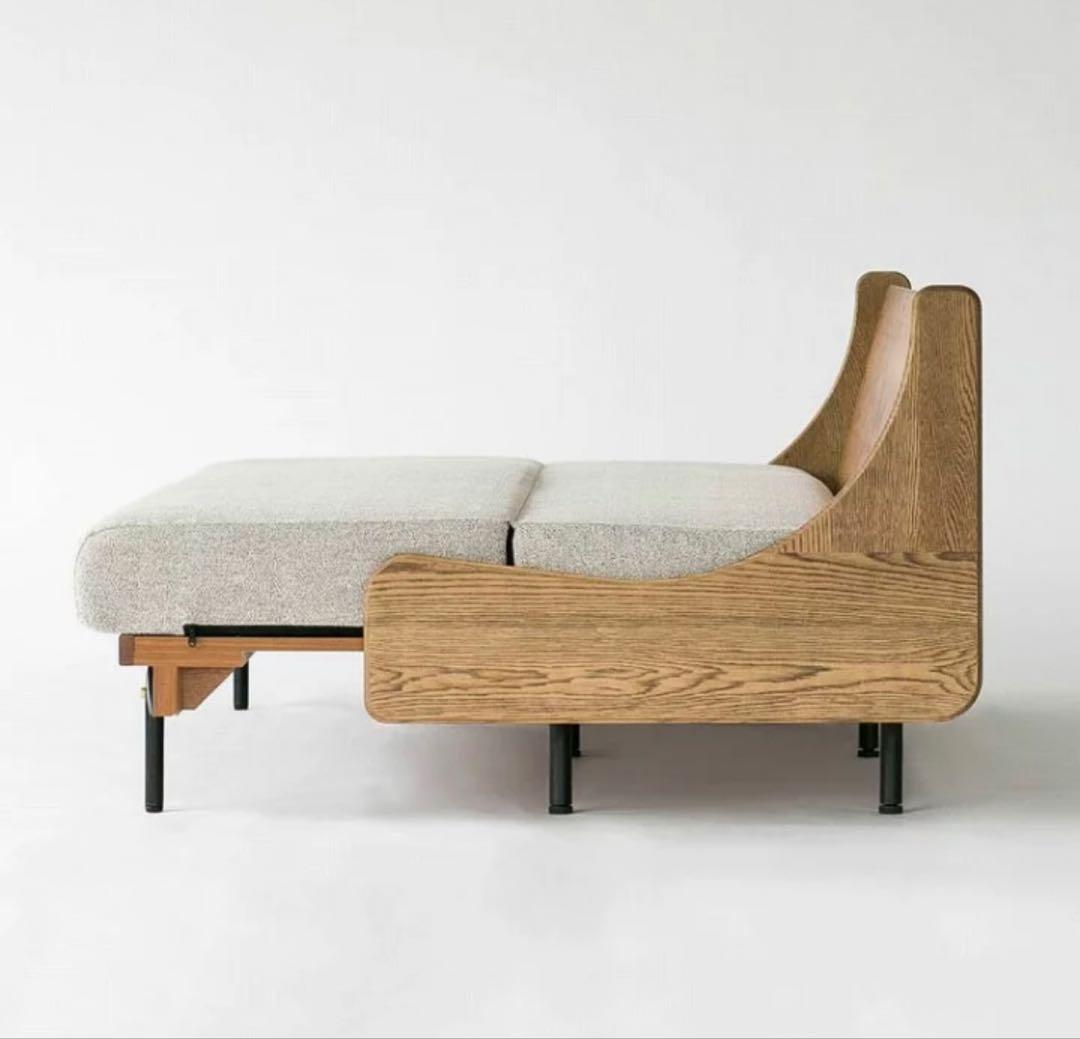 ジャーナルスタンダード　HABITAT ハビタ ソファベッド　ベージュ　カバー付