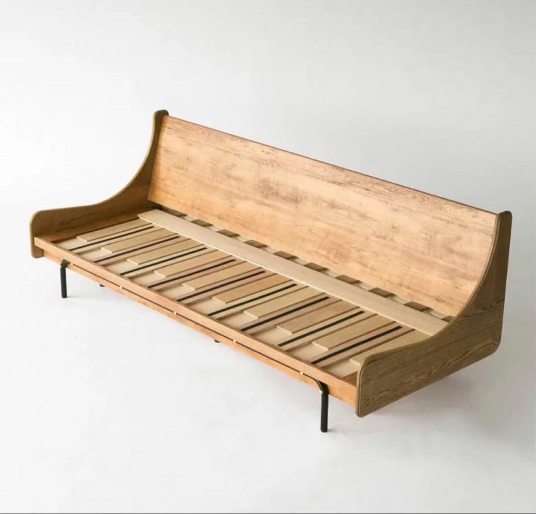 ジャーナルスタンダード　HABITAT ハビタ ソファベッド　ベージュ　カバー付