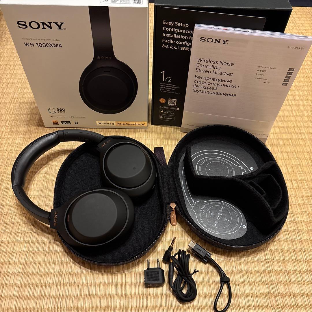 【値下げ】SONY WH-1000XM4 ワイヤレスヘッドホン ブラック