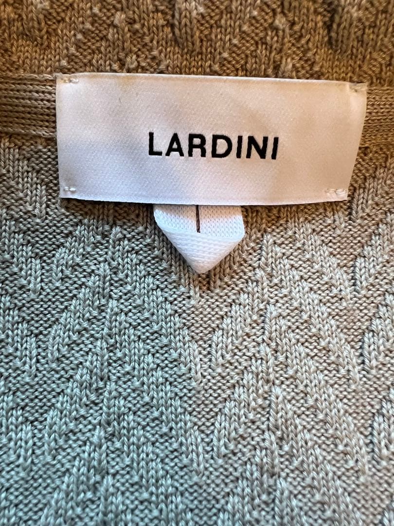 ラルディーニ ヘリンボーン柄ニットジャケット