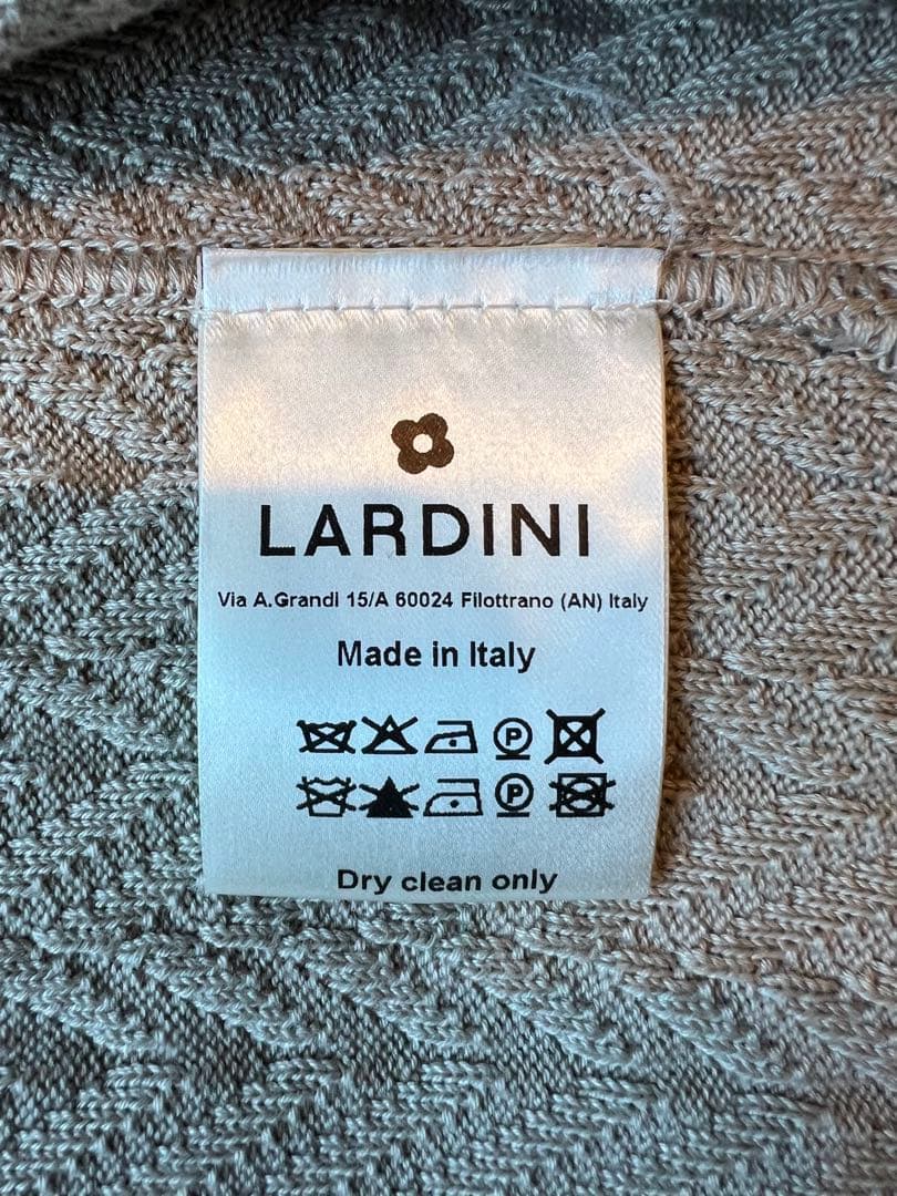 ラルディーニ ヘリンボーン柄ニットジャケット