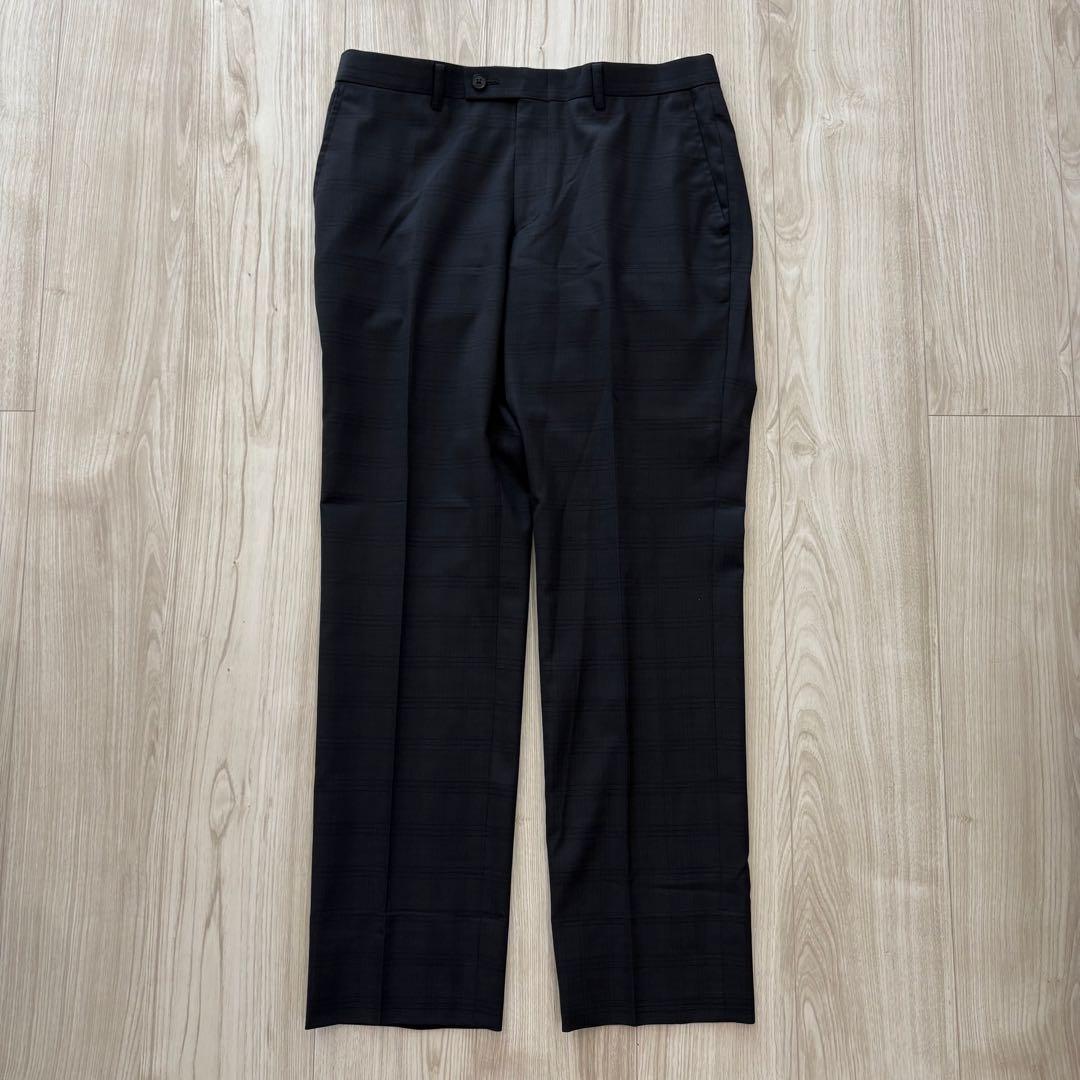 【美品】MAJI スリーピース スーツ A6 L チャコール チェック シルク混