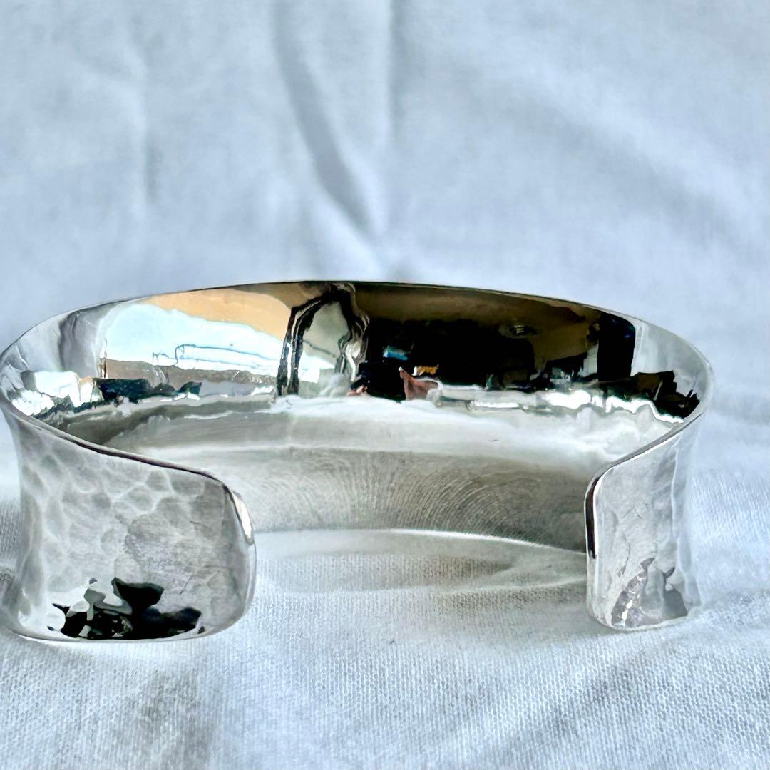 メキシカンジュエリー　ヴィンテージ　バングル　ボーンカフMEXICO刻印あり