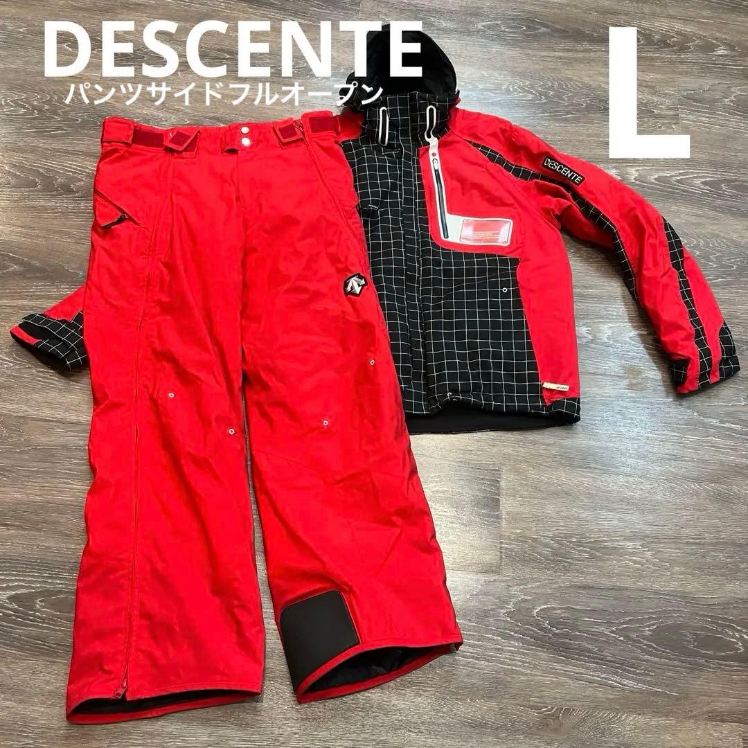 男性　メンズ　デサント セットアップ　上下　スキーウェア　L