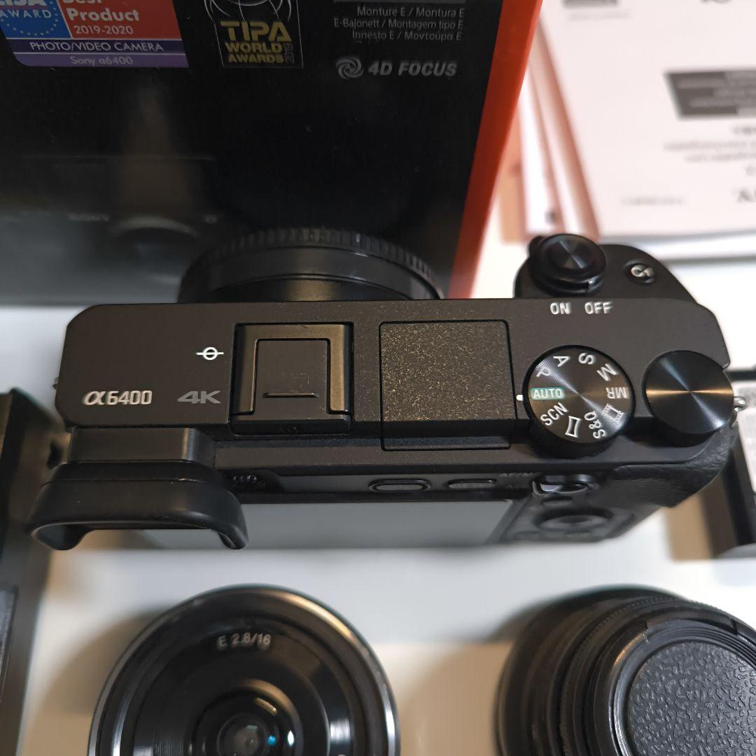 SONY α6400 ミラーレスカメラ 本体と2個レンズ付き