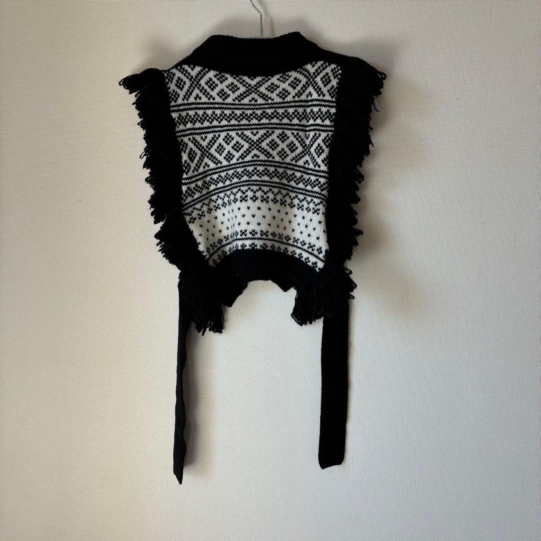 ハイクHYKEフリンジニットベスト