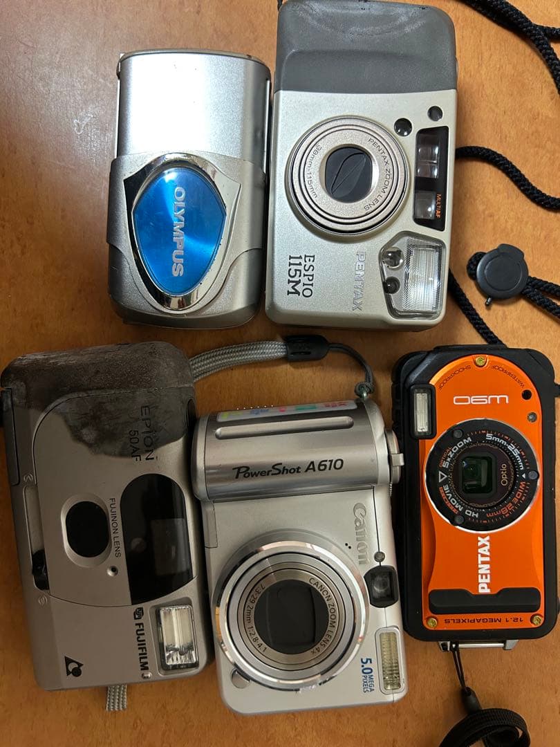 デジタルカメラセット Pentax Olympus Canon Casio