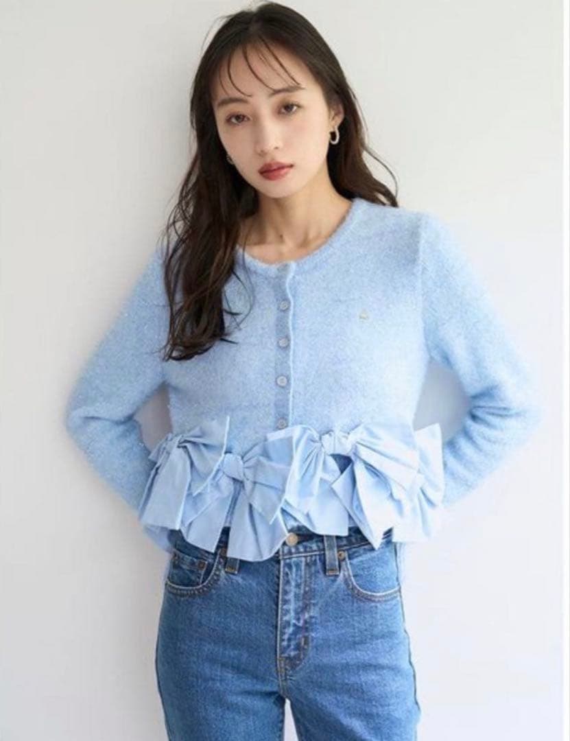 【スナイデル】リボンモチーフカーディガン