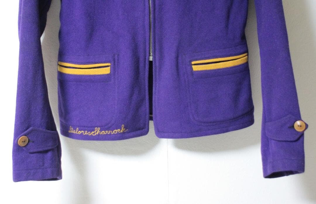 【40s ビンテージ】ツートーン ウール スポーツジャケット ピンチバック