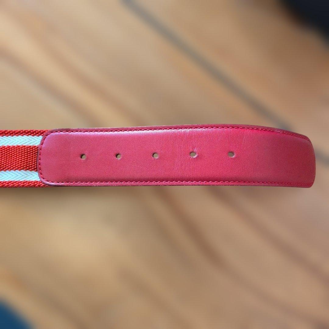 GUCCI レッド ストライプ ベルト