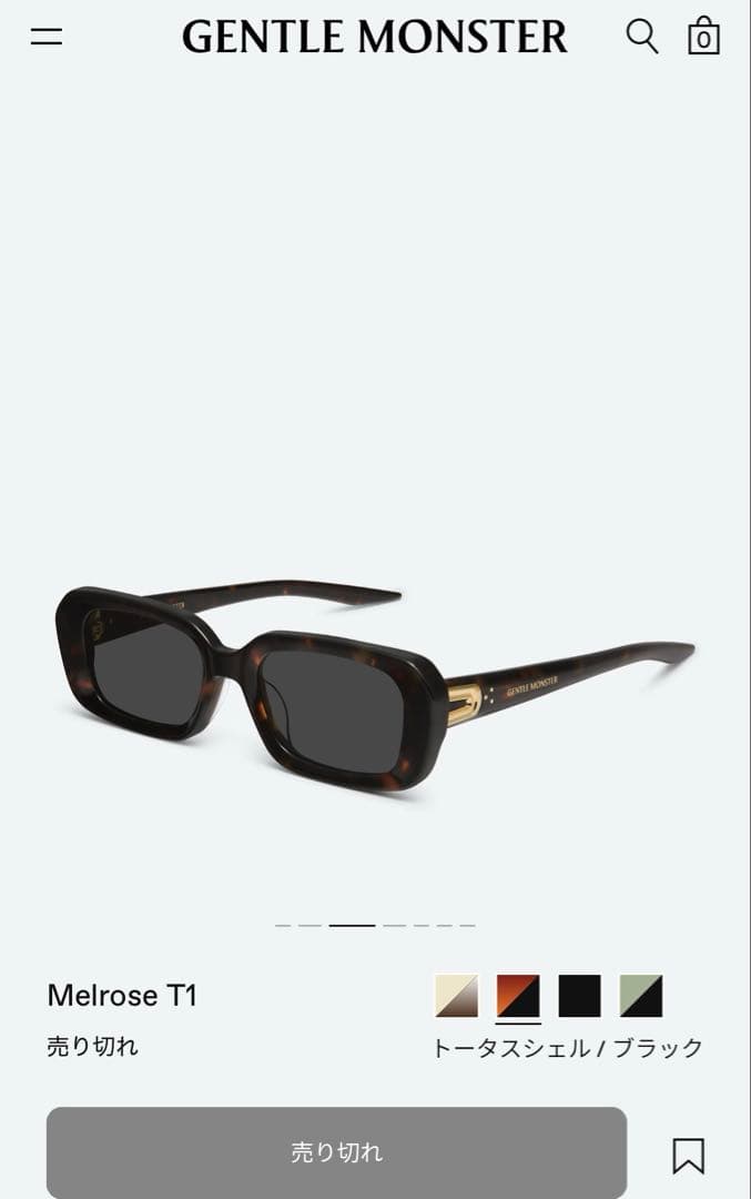 GENTLE MONSTER サングラス Melrose T1