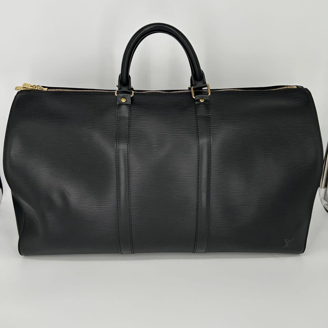 ルイヴィトン エピ キーポル50 M42962 黒 ボストンバッグ 保存袋 鍵付