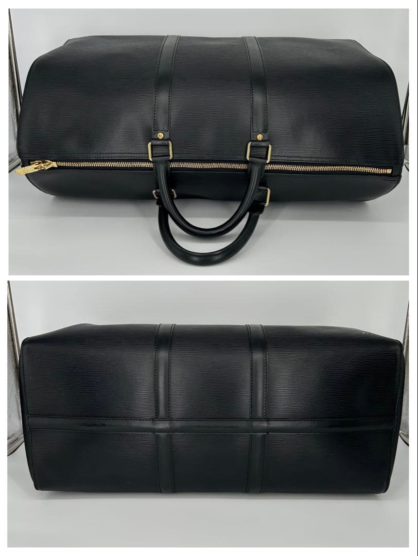 ルイヴィトン エピ キーポル50 M42962 黒 ボストンバッグ 保存袋 鍵付