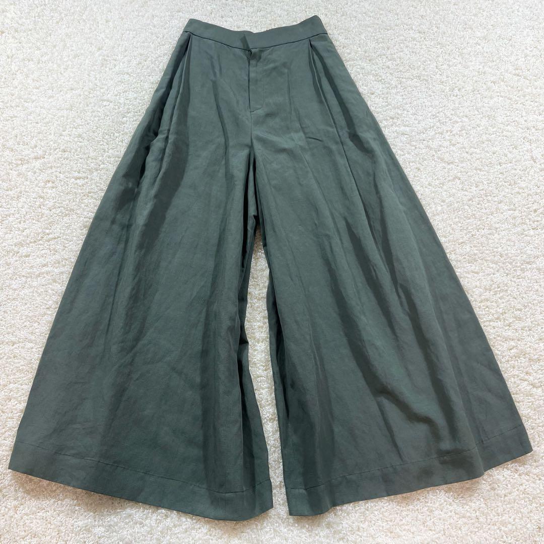 SACRA サクラ リネン混 ワイドパンツ Mサイズ