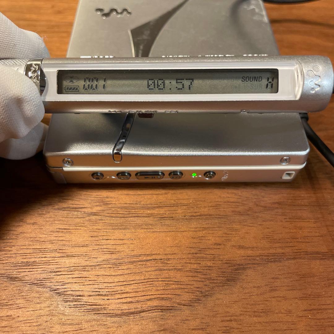 【作動確認済】SONY ソニー MD ウォークマン MD プレイヤー ガム電池付