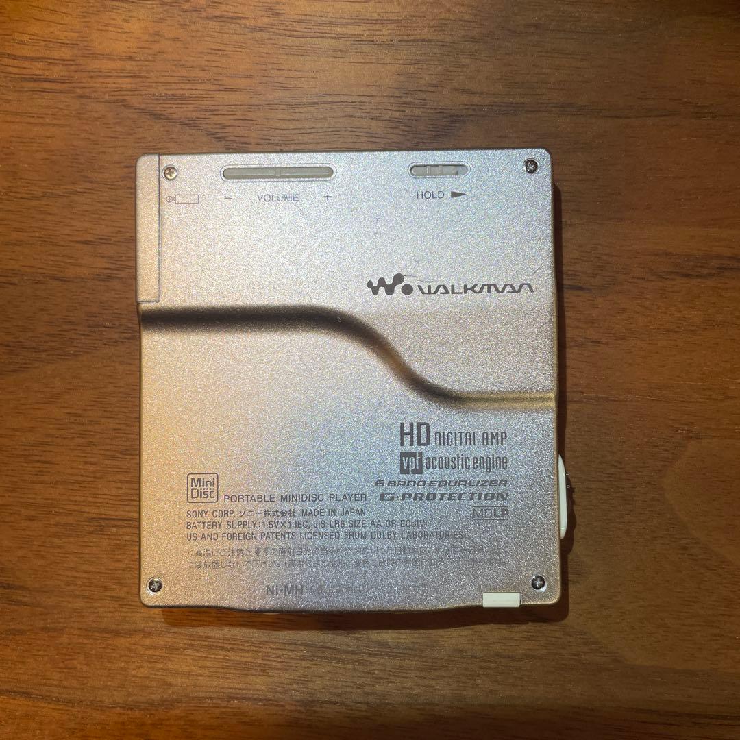 【作動確認済】SONY ソニー MD ウォークマン MD プレイヤー ガム電池付
