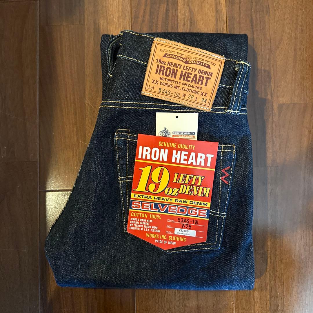 パンツ IRON HEART 19oz LEFTY DENIM 634S-19L