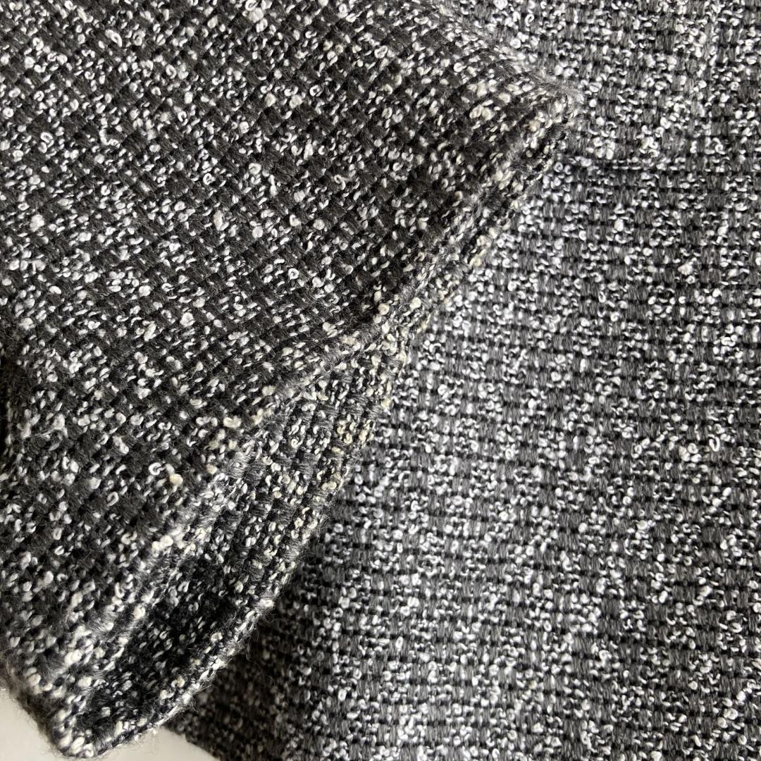 希少5L/4XL相当【ハンガー・ガーメント付き】フェラガモツイードジャケット