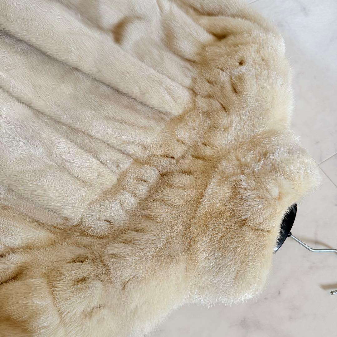 デザイン◎ヴァイオレットミンク クロップド リアルファー 毛皮 なめし柔らか