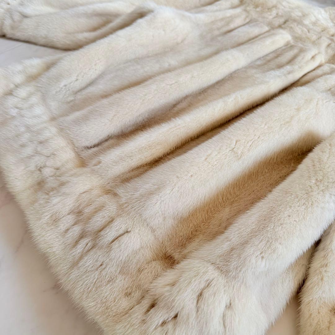 デザイン◎ヴァイオレットミンク クロップド リアルファー 毛皮 なめし柔らか