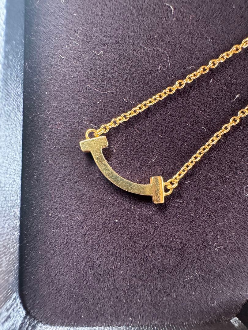 ティファニースマイル ミニ ゴールド ネックレス