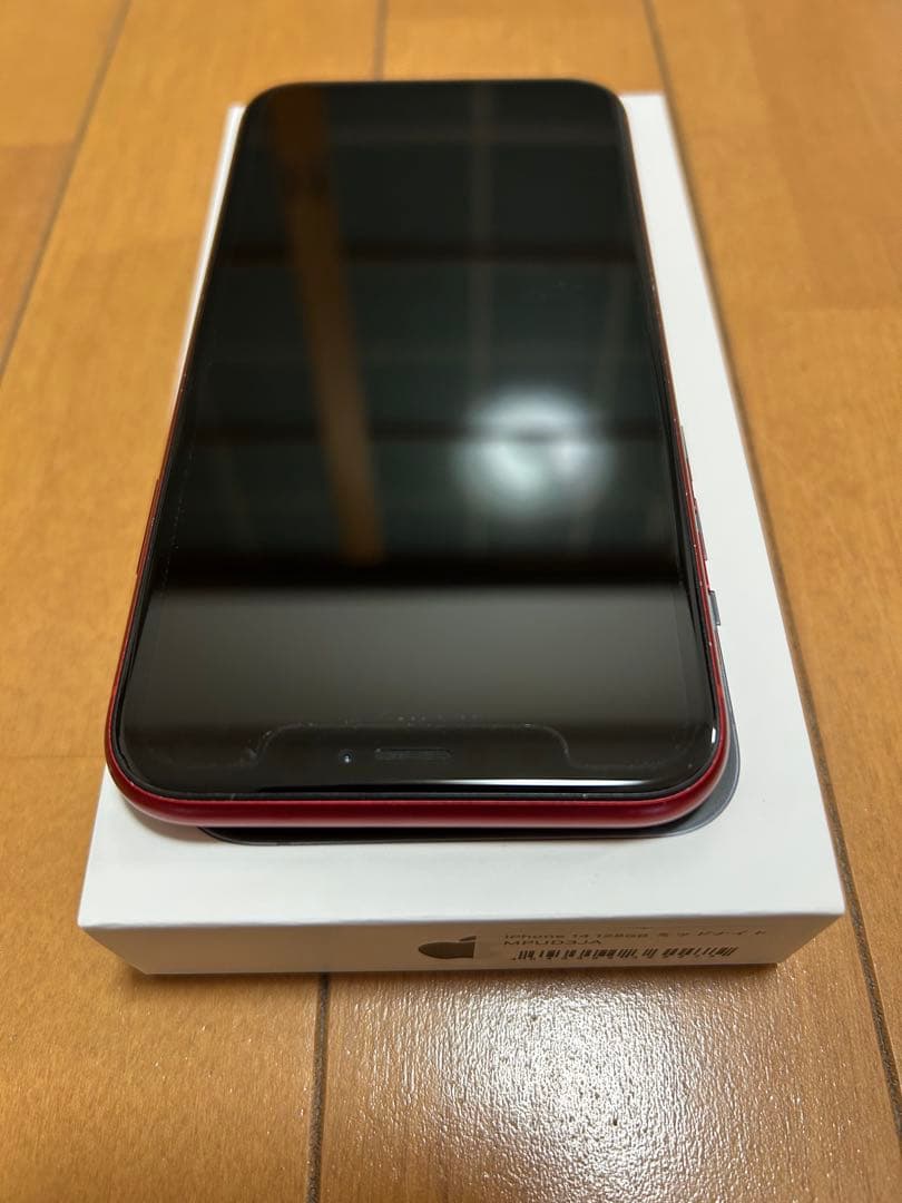 【SIMフリー】【初期化済】【美品】iPhoneXR 赤　※箱付き