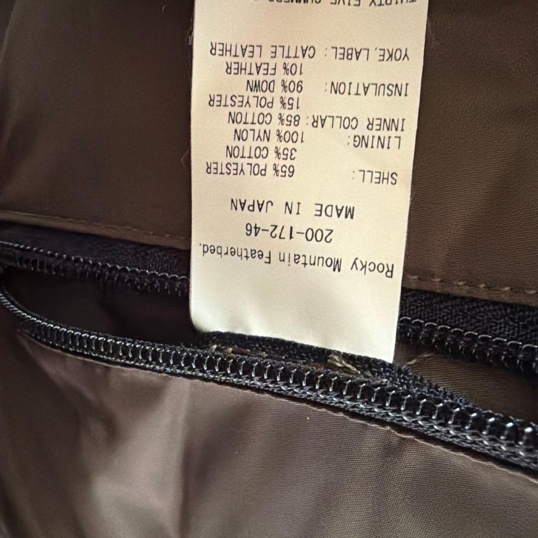 極美品　ロッキーマウンテン　ダウンベスト　オリーブ　ベージュ　コーデュロイ　42