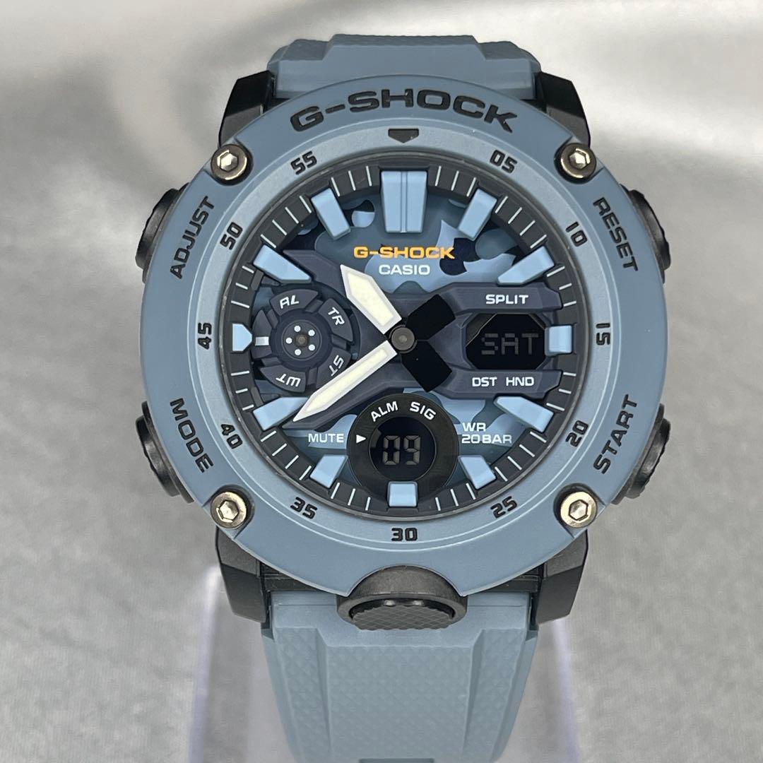 CASIO G-SHOCK GA-2000 カモフラージュ文字盤 【美・稼動品】