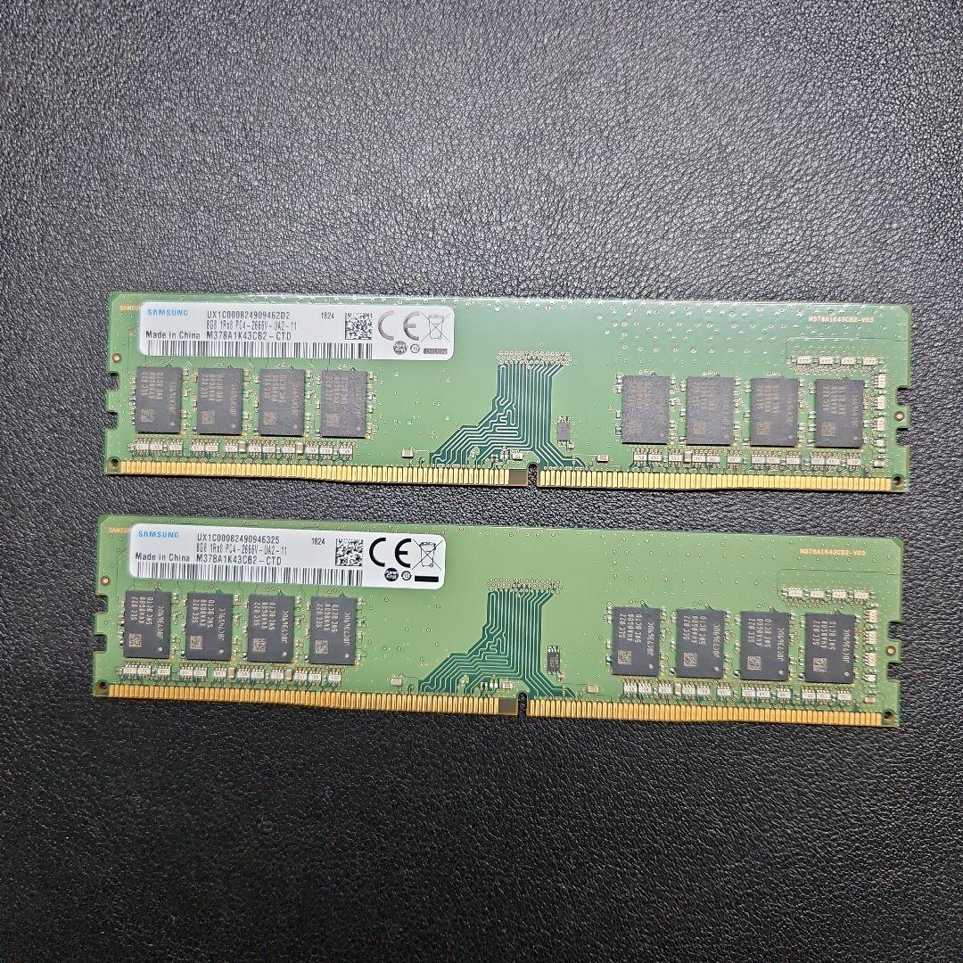 Samsung (DDR4-2666) 8GB×2枚 計16GB