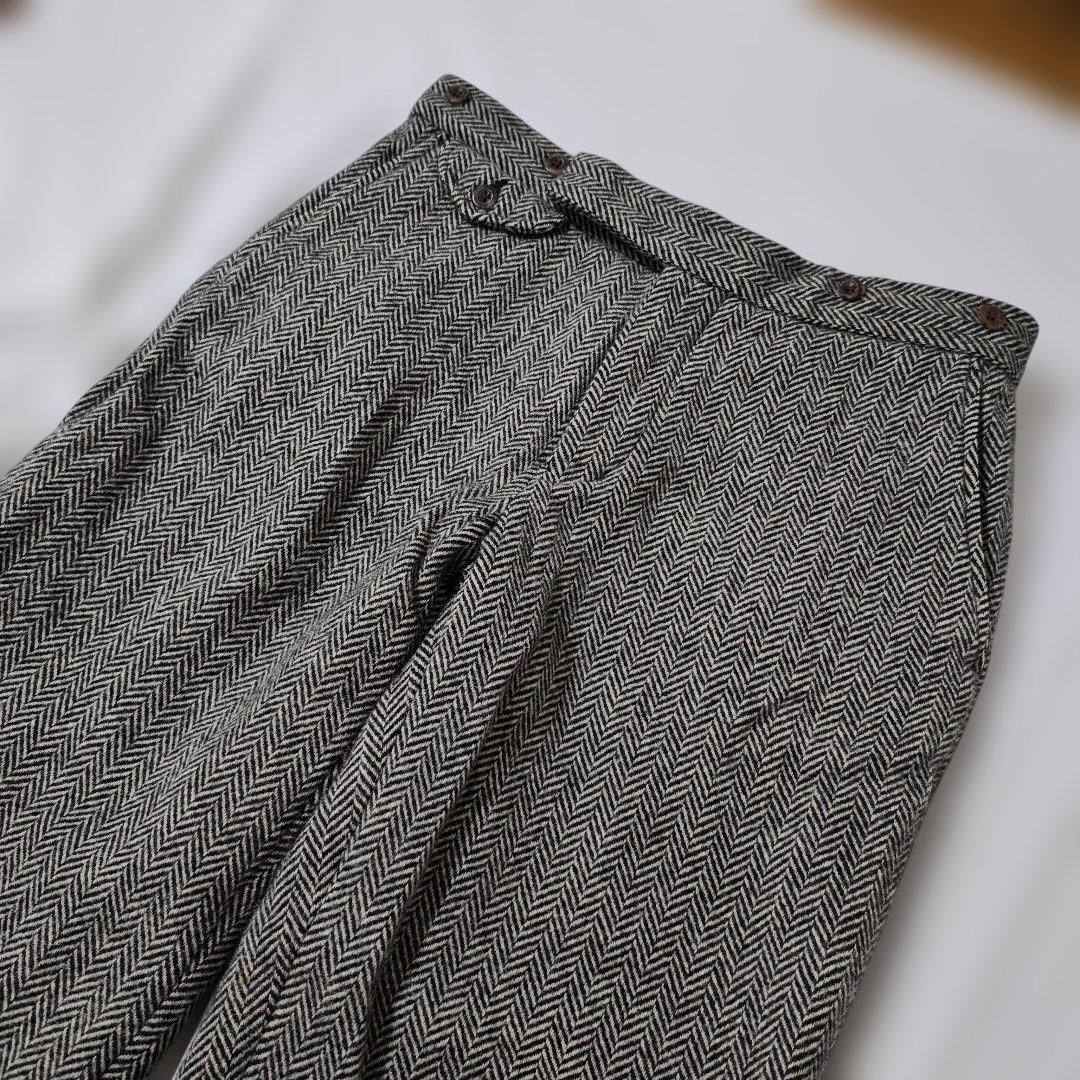 ポロラルフローレン ウール トラウザー ヘリンボーン