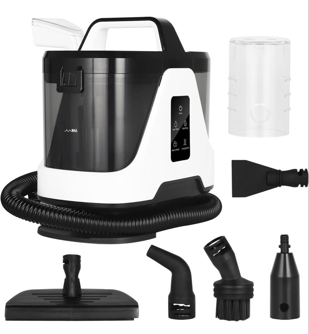 1点限り　高温スチーム式 カーペットクリーナ 19000Pa吸引100℃スチーム