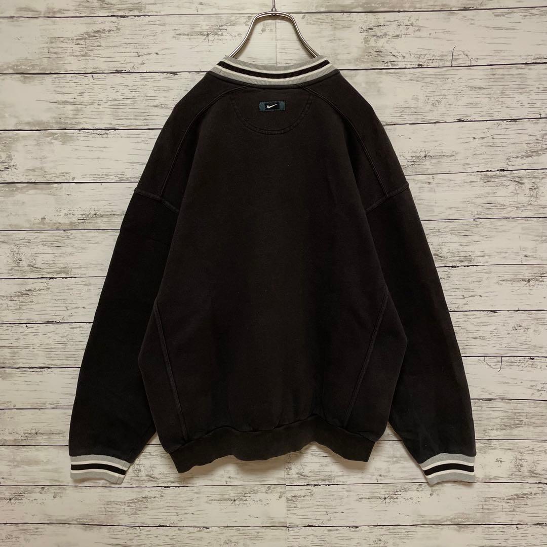 922【入手困難】ナイキ♤刺繍ビッグロゴ　90s 銀タグ　スウェット　即完売品