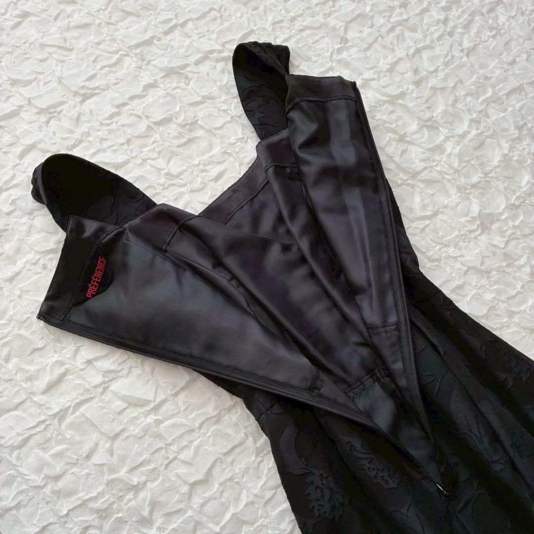 プレフェランス 花柄ノースリーブワンピース ジャケット 44 大きいサイズ