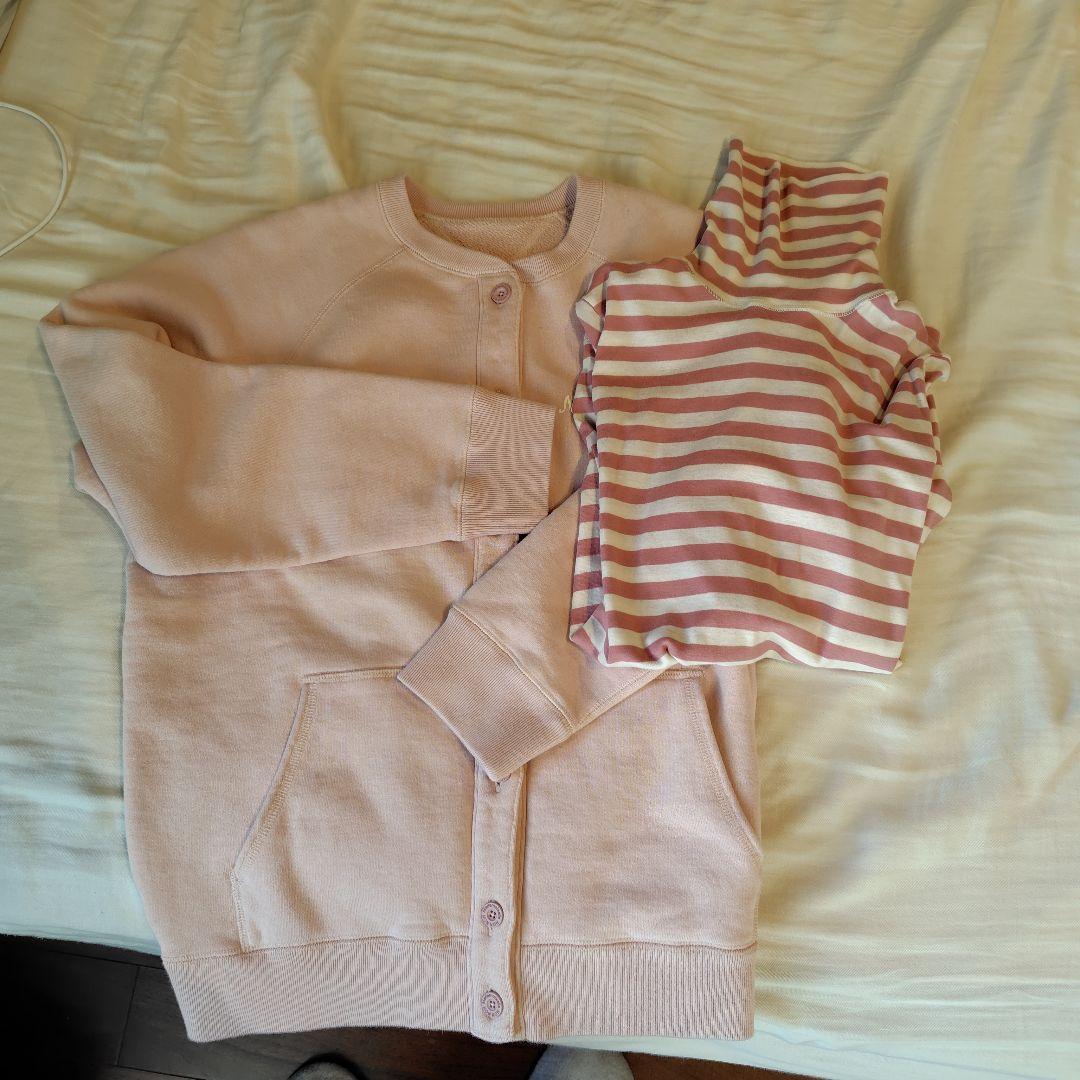 Mademoiselle non non ピンクカーディガンセット