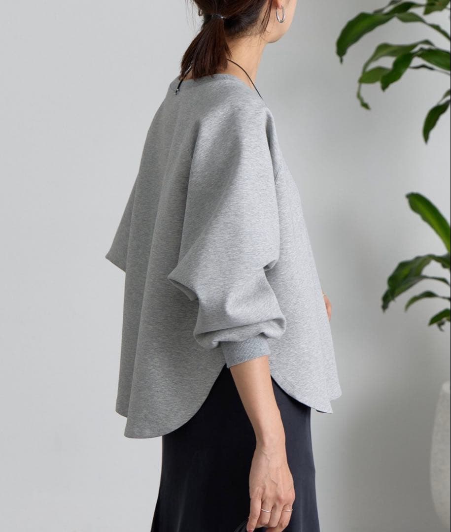 【25SS美品】BEARDSLEY ダンボールサークルプルオーバー　グレー