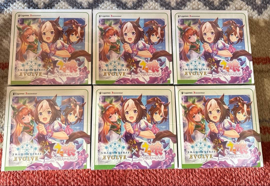 シャドウバースエボルヴ　ウマ娘　ブースター　新品未開封シュリンク付き6box