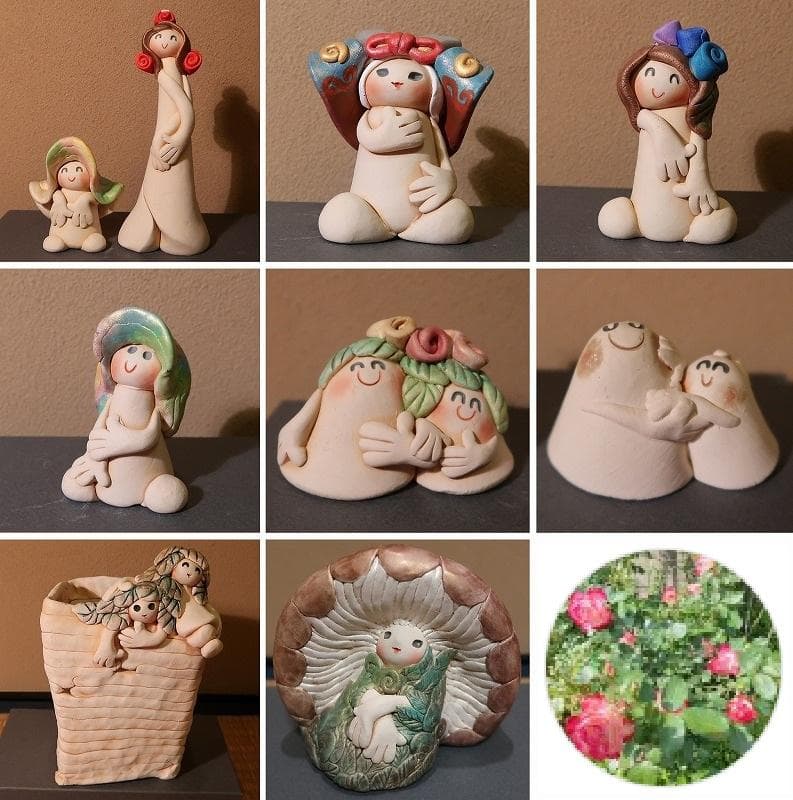 清水人形－髙橋千鶴子女史作（まとめ出品）