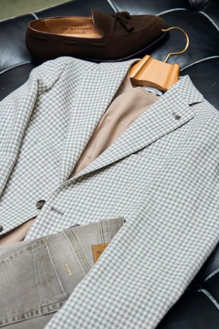 タリアトーレ Brilla 別注 ハウンドトゥース ジャケット