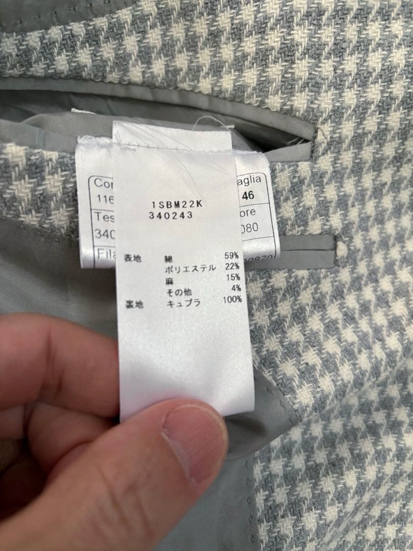 タリアトーレ Brilla 別注 ハウンドトゥース ジャケット