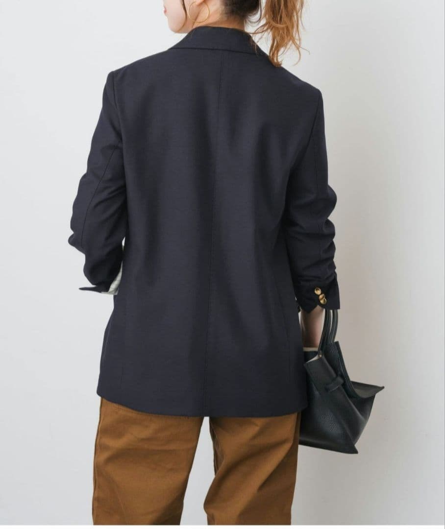 【新品未使用】Spick and Spanウールブレンドダブルブレストジャケット