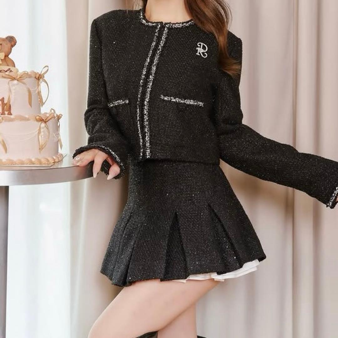 ダーリッチ　Darich スパンコールツイードミニスカート