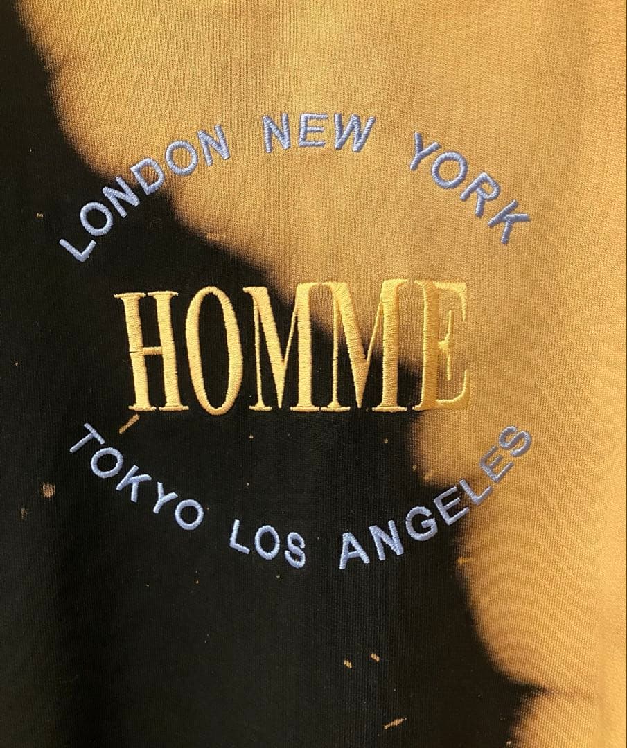 お*と様 美品　BALENCIAGA HOMMEブリーチスウェット