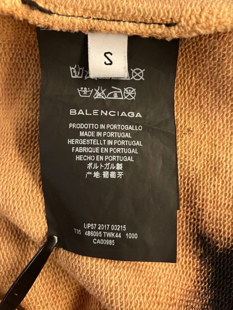 お*と様 美品　BALENCIAGA HOMMEブリーチスウェット